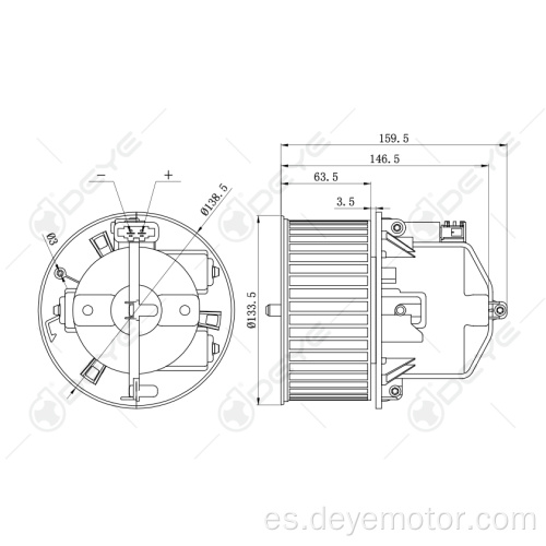 Motor de ventilador automático para VOLVO S80 V70 XC60